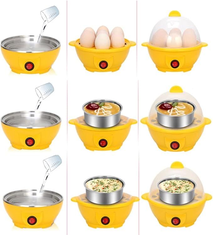 6-Egg Electric Steamer Cooker – Fast Microwave Egg Boiler