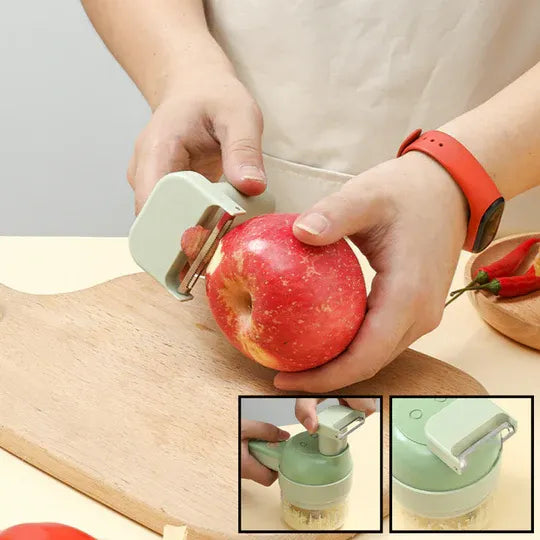 4-in-1 Smart Mini Chopper – Chop, Blend, Mix & Prep in Seconds (USB Rechargeable)