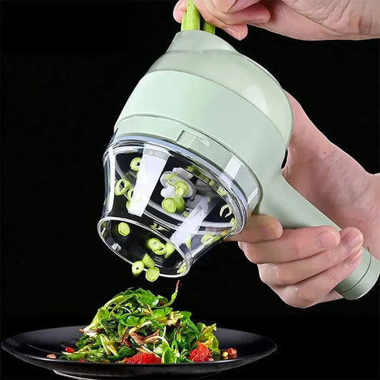 4-in-1 Smart Mini Chopper – Chop, Blend, Mix & Prep in Seconds (USB Rechargeable)