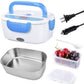 Portable Electric Heated Lunch Box | Fast Food Warmer for Car, Office & Travel