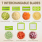 Premium 8-in-1 Vegetable Cutter Chopper & Slicer | Fast Kitchen Food Prep Tool