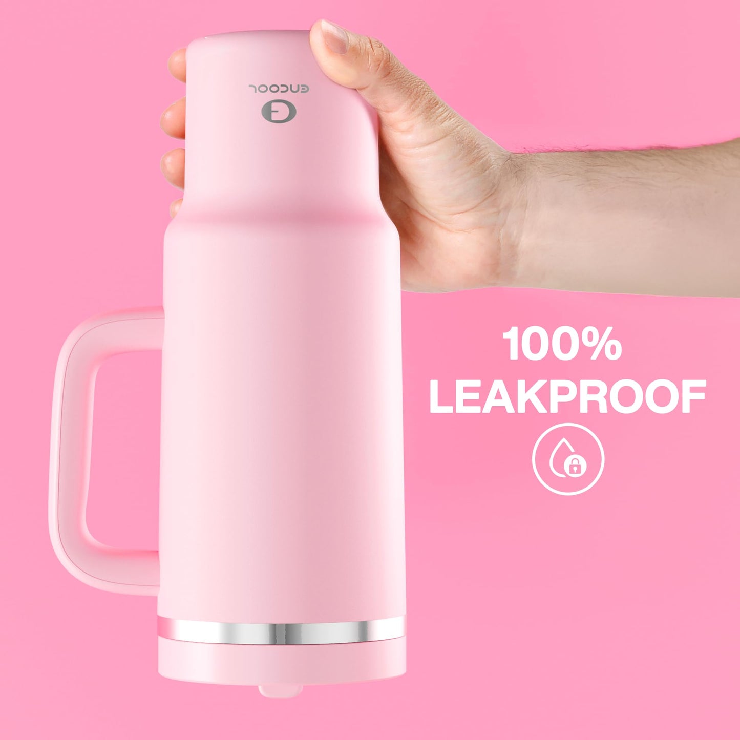 40oz Stanley-Style Insulated Tumbler with Handle – Leakproof Vacuum Travel Mug