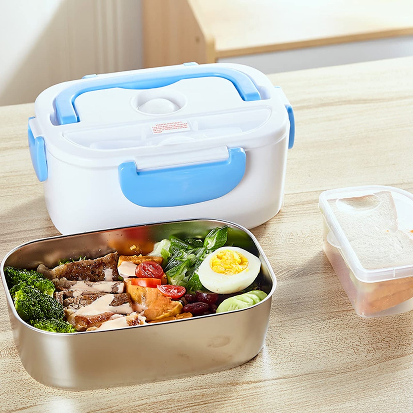 Portable Electric Heated Lunch Box | Fast Food Warmer for Car, Office & Travel