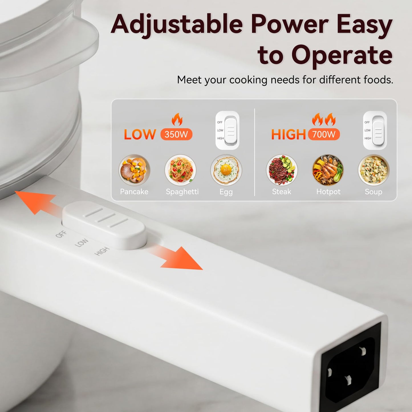 Electric Hot Pot 1.5L with Steamer – Portable Multi-Cooker for Noodles, Soup, Eggs & Quick Meals | Fast Heating Non-Stick Pot