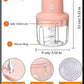 Wireless Mini Food Chopper 250ml – Cordless Electric Vegetable & Garlic Cutter | Fast Kitchen Gadget