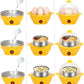 6-Egg Electric Steamer Cooker – Fast Microwave Egg Boiler
