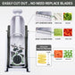 8-in-1 Adjustable Vegetable Cutter & Mandoline Slicer – Safe Foldable Kitchen Chopper for Fast Meal Prep