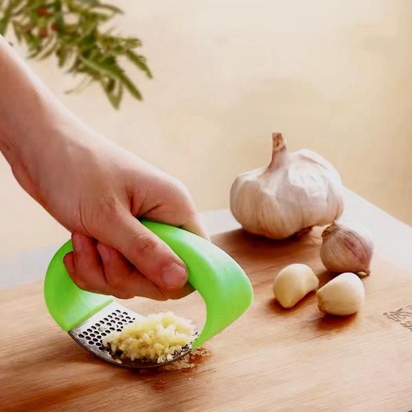 Crush Garlic in Seconds™ | Premium Stainless Steel Garlic Press & Ginger Mincer