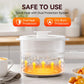 Electric Hot Pot 1.5L with Steamer – Portable Multi-Cooker for Noodles, Soup, Eggs & Quick Meals | Fast Heating Non-Stick Pot