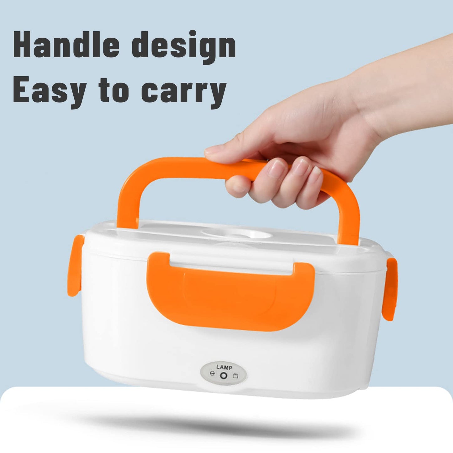 Portable Electric Heated Lunch Box | Fast Food Warmer for Car, Office & Travel