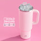 40oz Stanley-Style Insulated Tumbler with Handle – Leakproof Vacuum Travel Mug