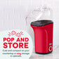 Mini Popcorn Machine – Fresh Hot Air Popcorn Maker in 3 Minutes | Healthy Oil-Free Snack Maker