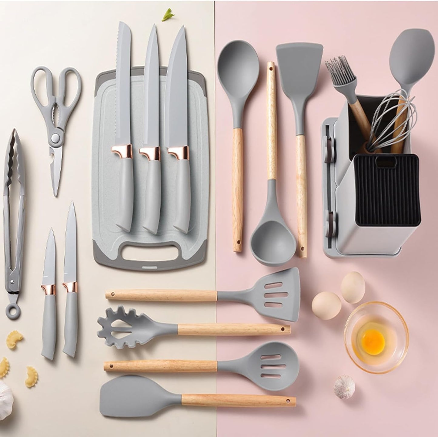 Protect Your Non-Stick Pans – Premium 19-Piece Kitchen Set (UAE Delivery)