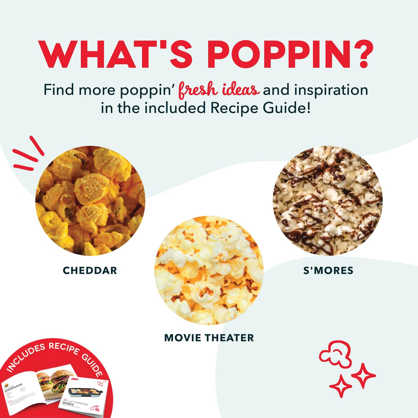 Mini Popcorn Machine – Fresh Hot Air Popcorn Maker in 3 Minutes | Healthy Oil-Free Snack Maker