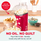 Mini Popcorn Machine – Fresh Hot Air Popcorn Maker in 3 Minutes | Healthy Oil-Free Snack Maker