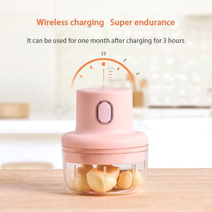 Wireless Mini Food Chopper 250ml – Cordless Electric Vegetable & Garlic Cutter | Fast Kitchen Gadget