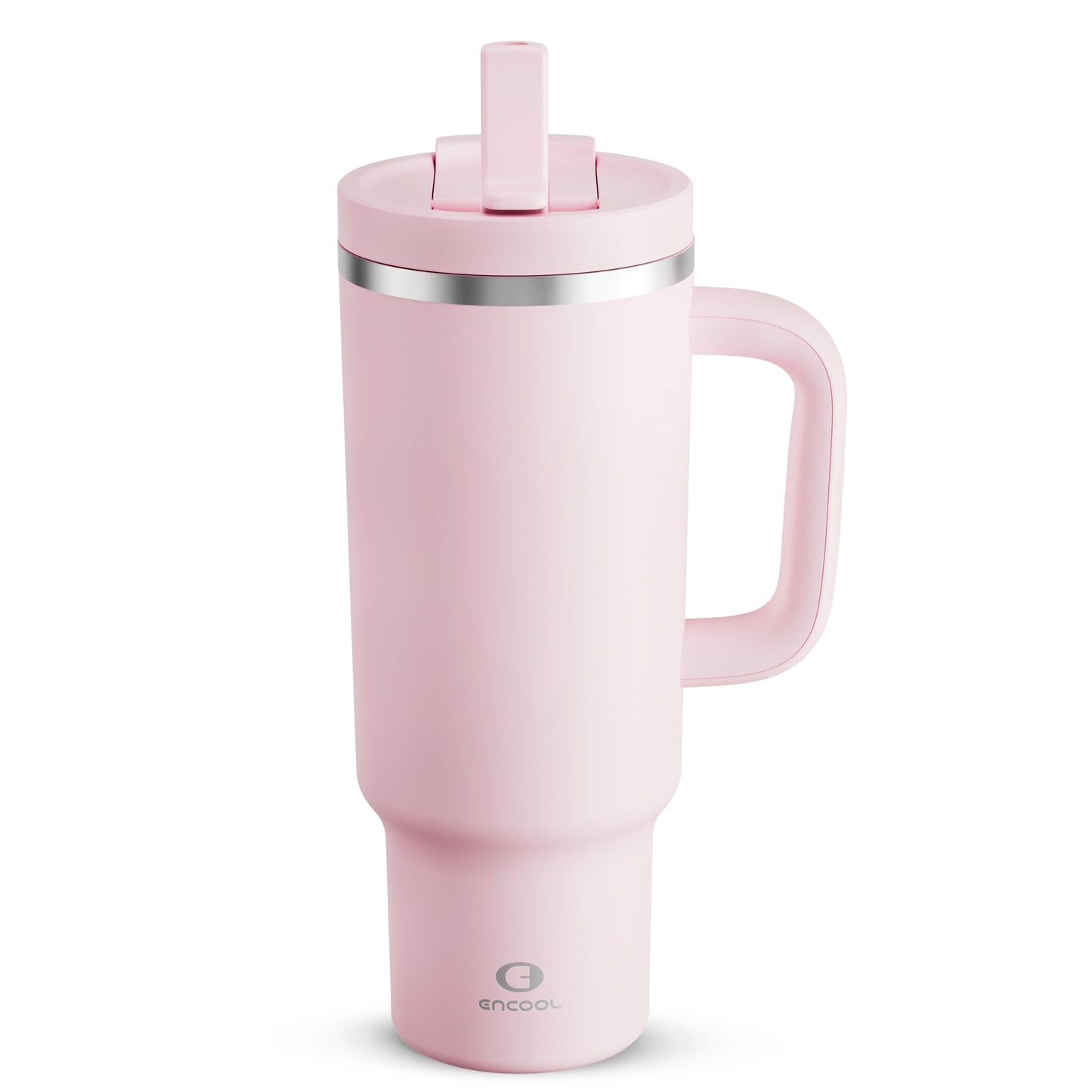 40oz Stanley-Style Insulated Tumbler with Handle – Leakproof Vacuum Travel Mug