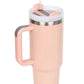 40oz Stanley-Style Insulated Tumbler with Handle – Leakproof Vacuum Travel Mug